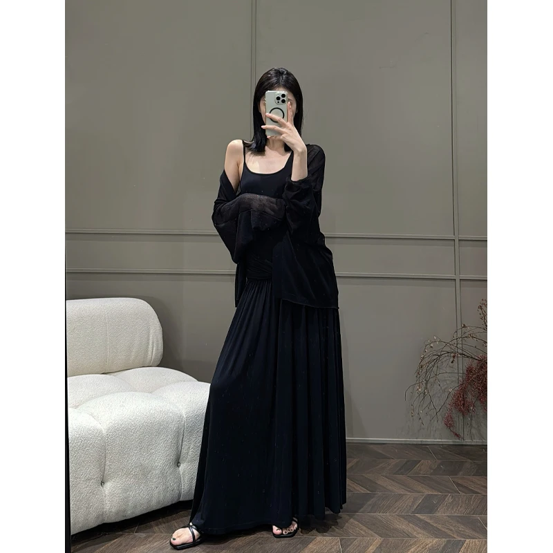 饭饭FANN COLLECTION 清秋 设计款宽松腰无袖吊带连衣裙FANNC185