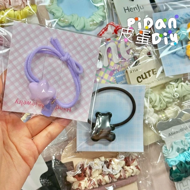 【皮蛋家发饰】鲨鱼夹边夹大肠发圈