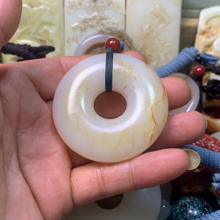 和田玉未镶嵌挂件@*酸