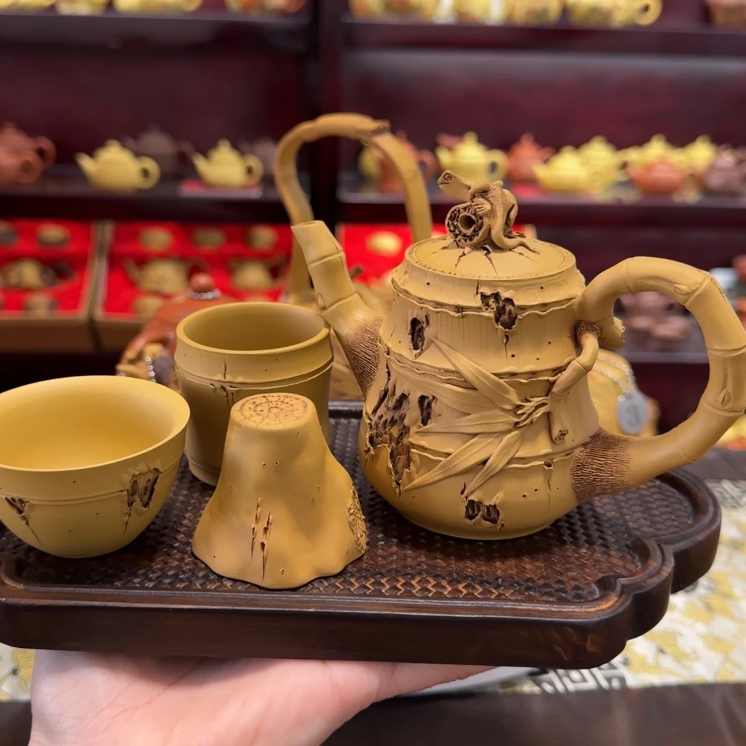 【闪购商品】紫砂茶壶M****u葫芦竹节