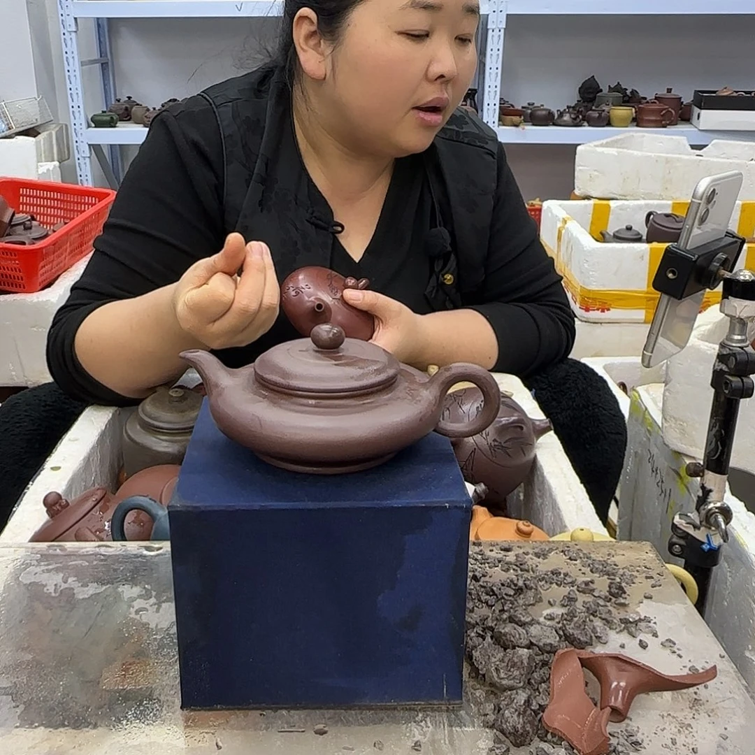 紫砂茶壶宜兴紫砂壶瑕疵处理