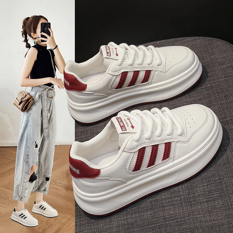 506厚底防滑软底2025新款小白鞋女百搭爆款单鞋运动休闲鞋