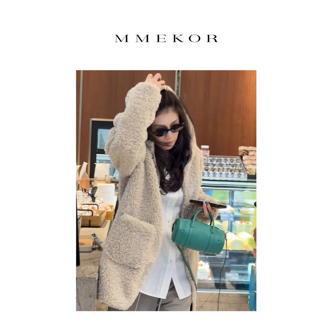 MMEKOR“小羊肖恩”外套 2025新款毛绒自带氛围感时髦上衣 89289