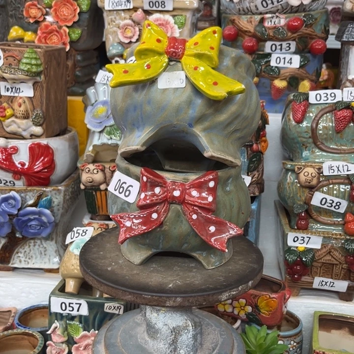 紫砂花盆粗陶材质多肉花盆