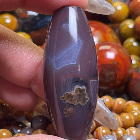 玛瑙/玉髓未镶嵌吊坠