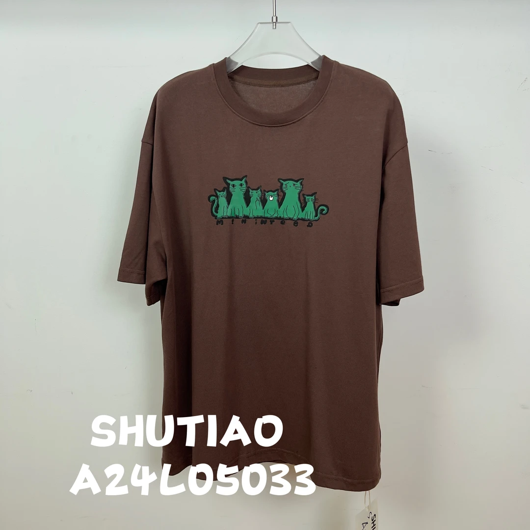 【SHUTIAO】2024秋冬：新款小众设计款T恤A24L05033