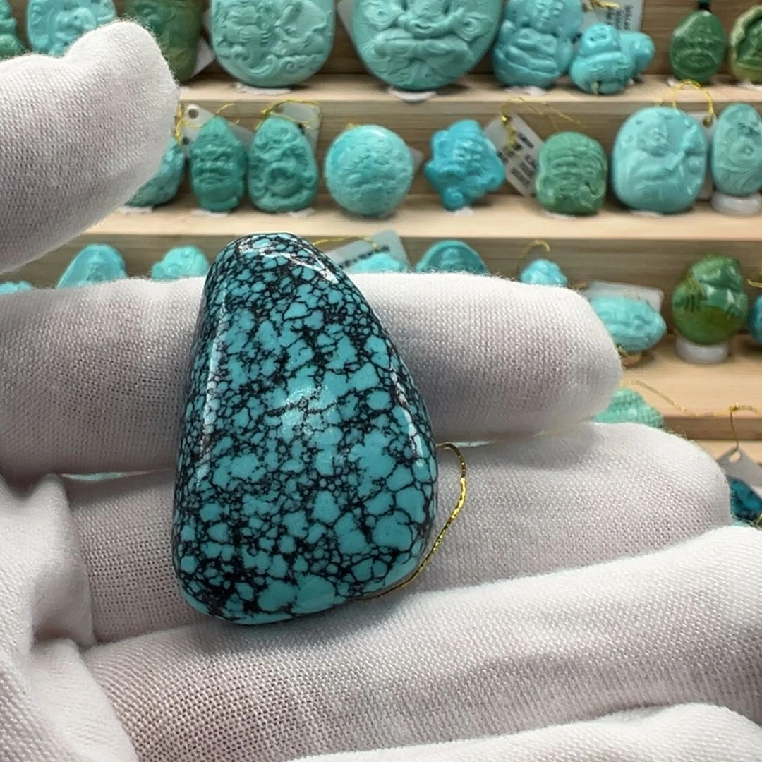 未镶嵌绿松石随形25.8mm