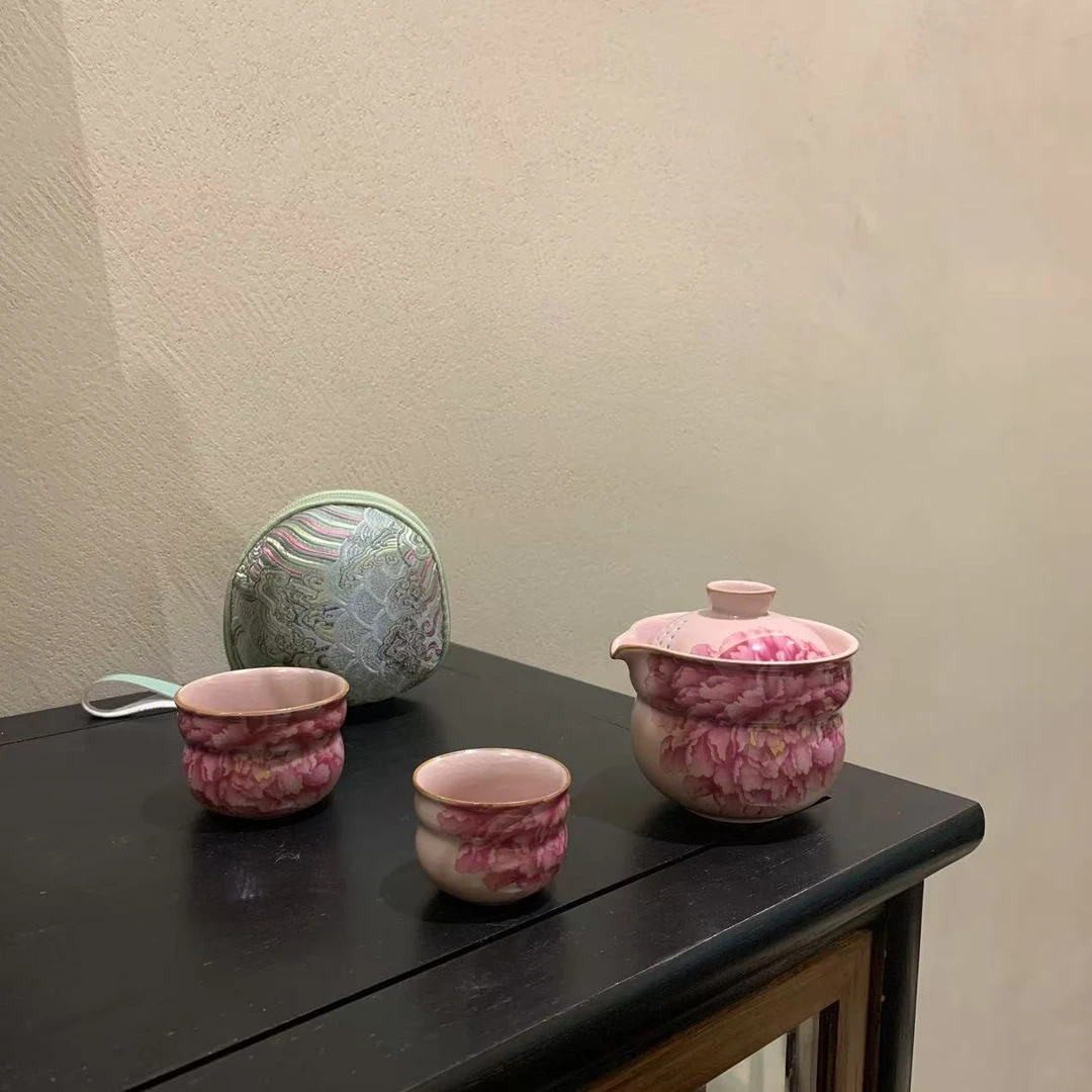 粉汝牡丹葫芦旅行快客牡丹套组（Q6236）