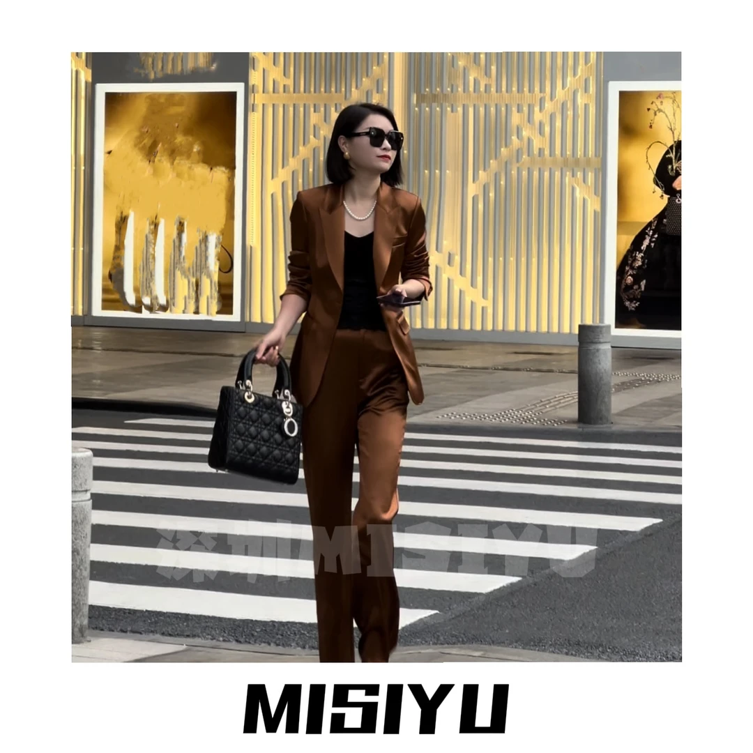 【MISIYU】醋酸富家千金气质套装 2025新品 春夏显瘦轻奢时尚25B152