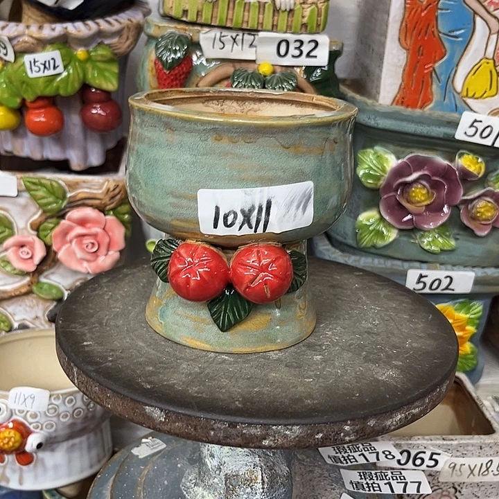 粗陶材质多肉花盆