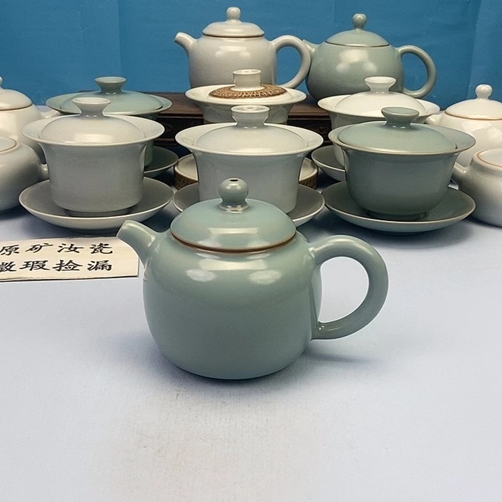 壶仿古青绿釉龙蛋壶原矿原釉原产地