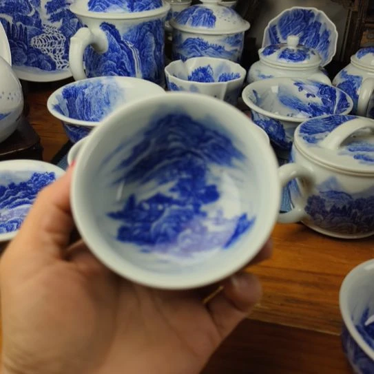 起***了全手工山水卢氏杯（微瑕）