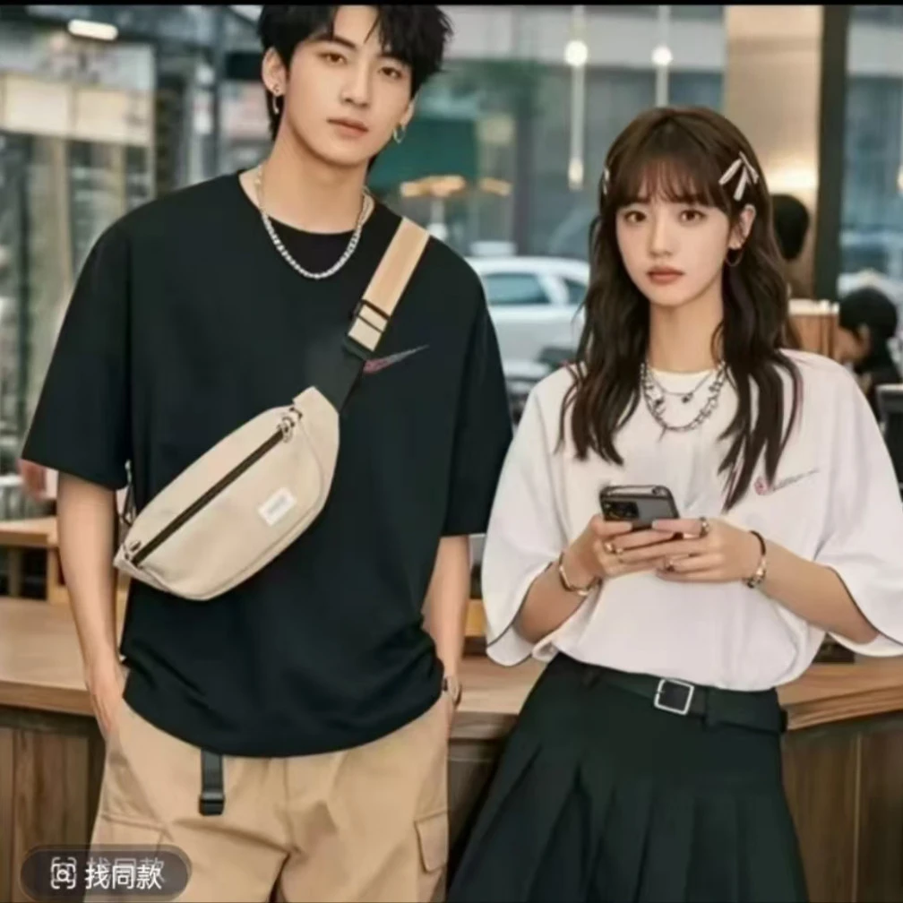 310【一折粉丝福利】潮牌男女同款圆领百搭T恤