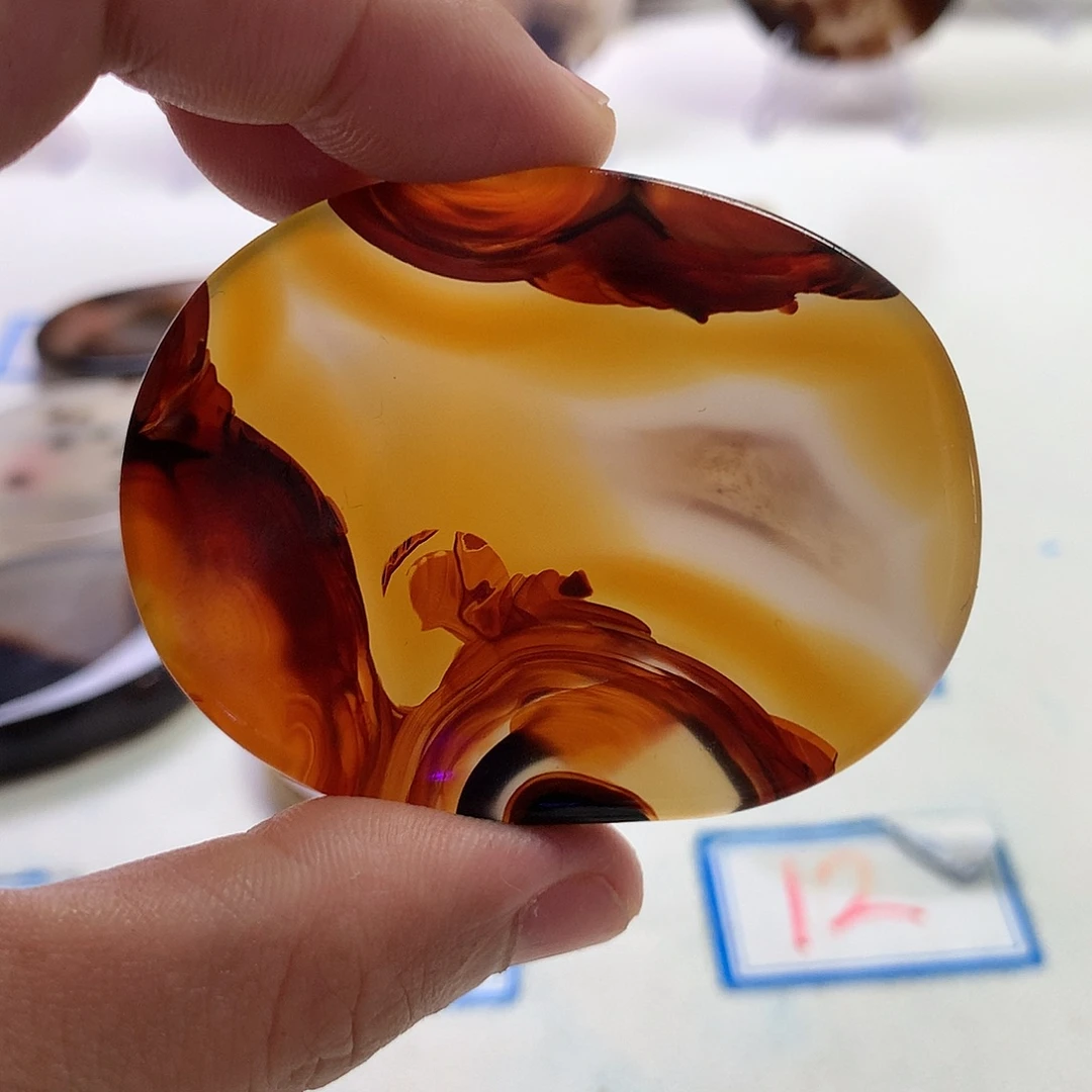 未镶嵌玛瑙/玉髓珠宝半成品