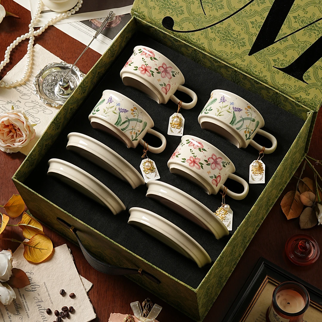 乔迁新居礼物特别好看的咖啡杯碟套装高档精致礼盒装下午茶餐具