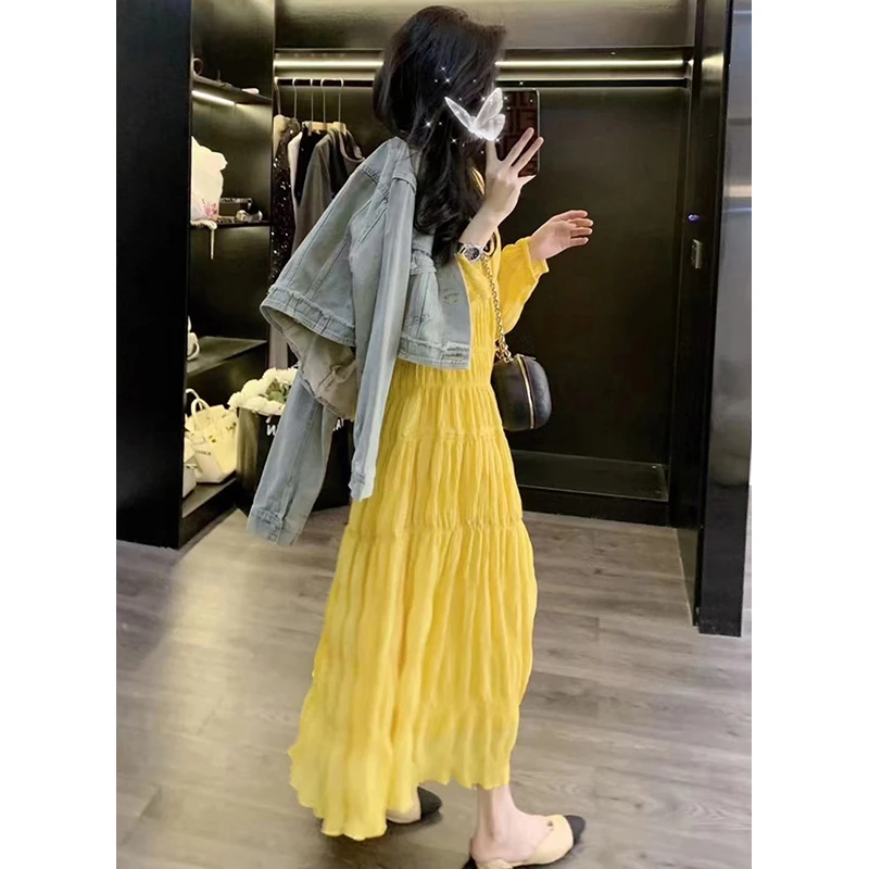 经典百搭做旧酵洗牛仔外套FM2302 224503