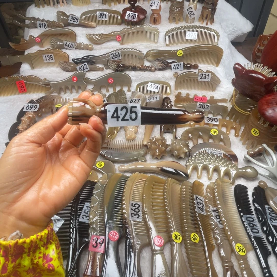 胡***吖牛角梳牛角福利款