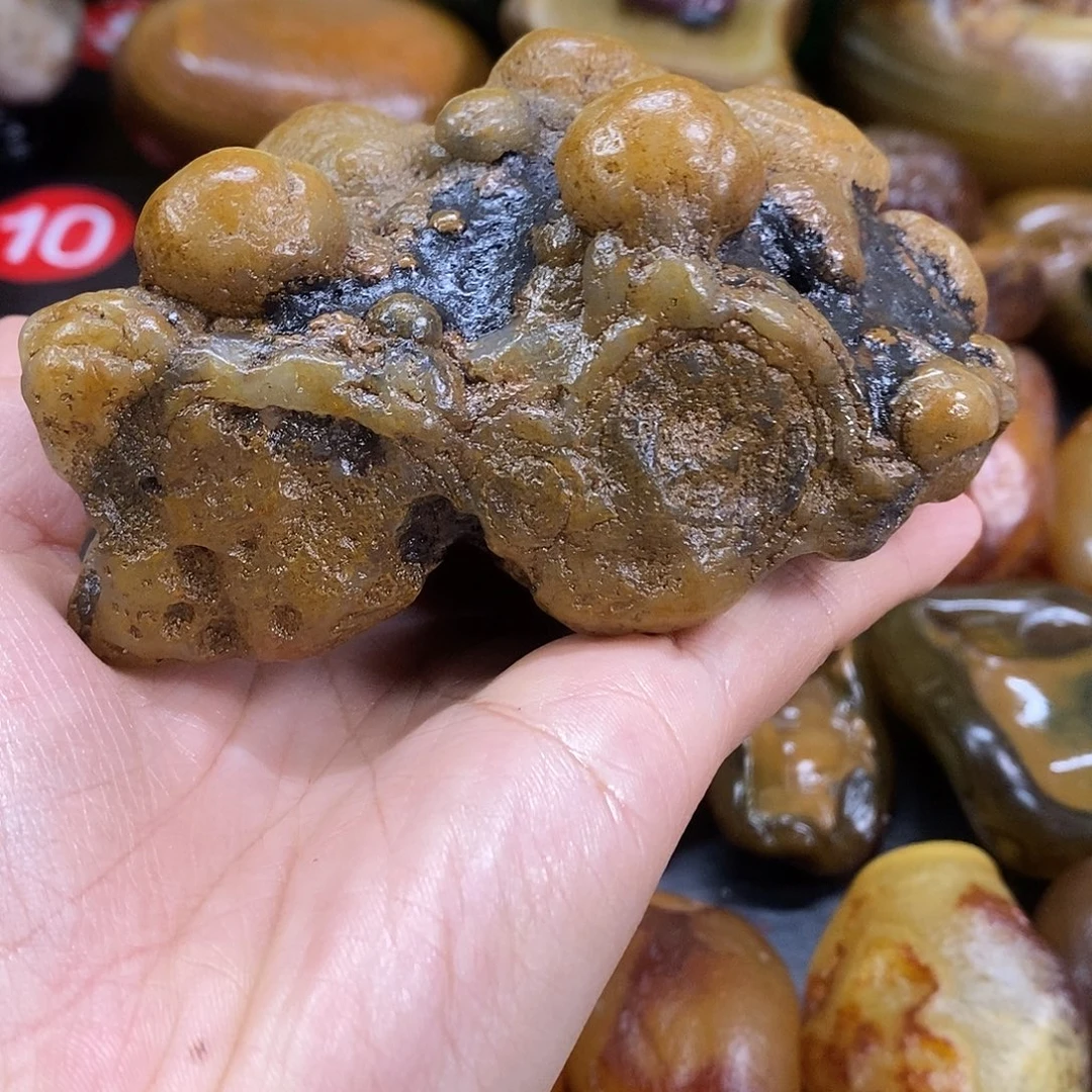 玛瑙/玉髓未镶嵌手把件