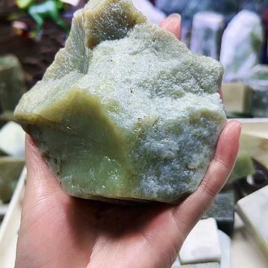 邢***昂和田玉（墨玉）未镶嵌挂件