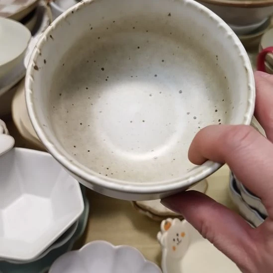 瓷片正品粗陶米饭碗一个