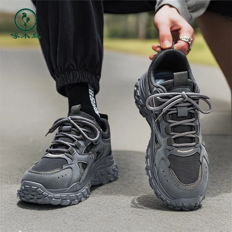 【啄木鸟】秋季男鞋运动休闲老爹潮鞋百搭新款鞋子男士男款情侣减震