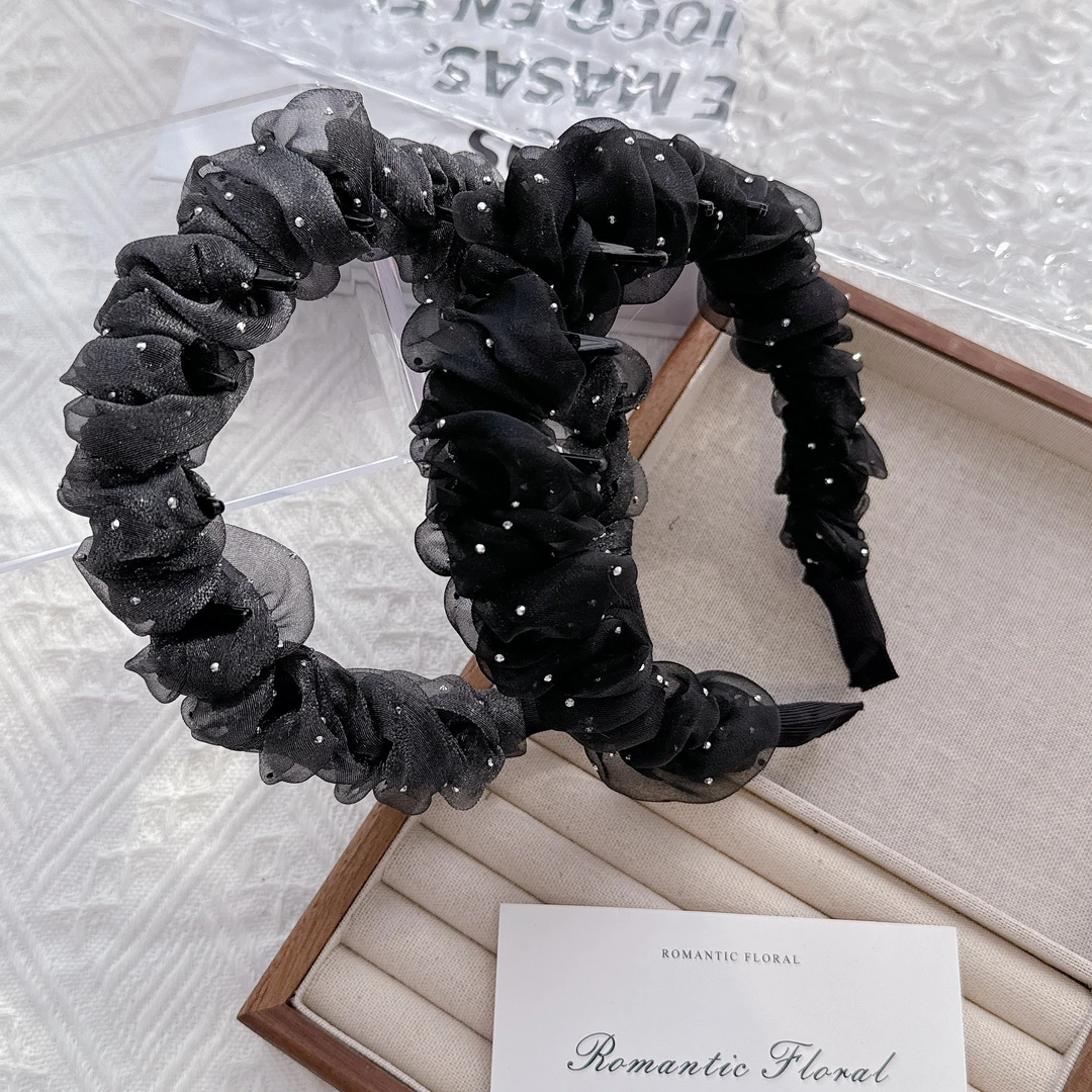 带齿高颅顶倒三角定制发箍韩国2025夏天头箍