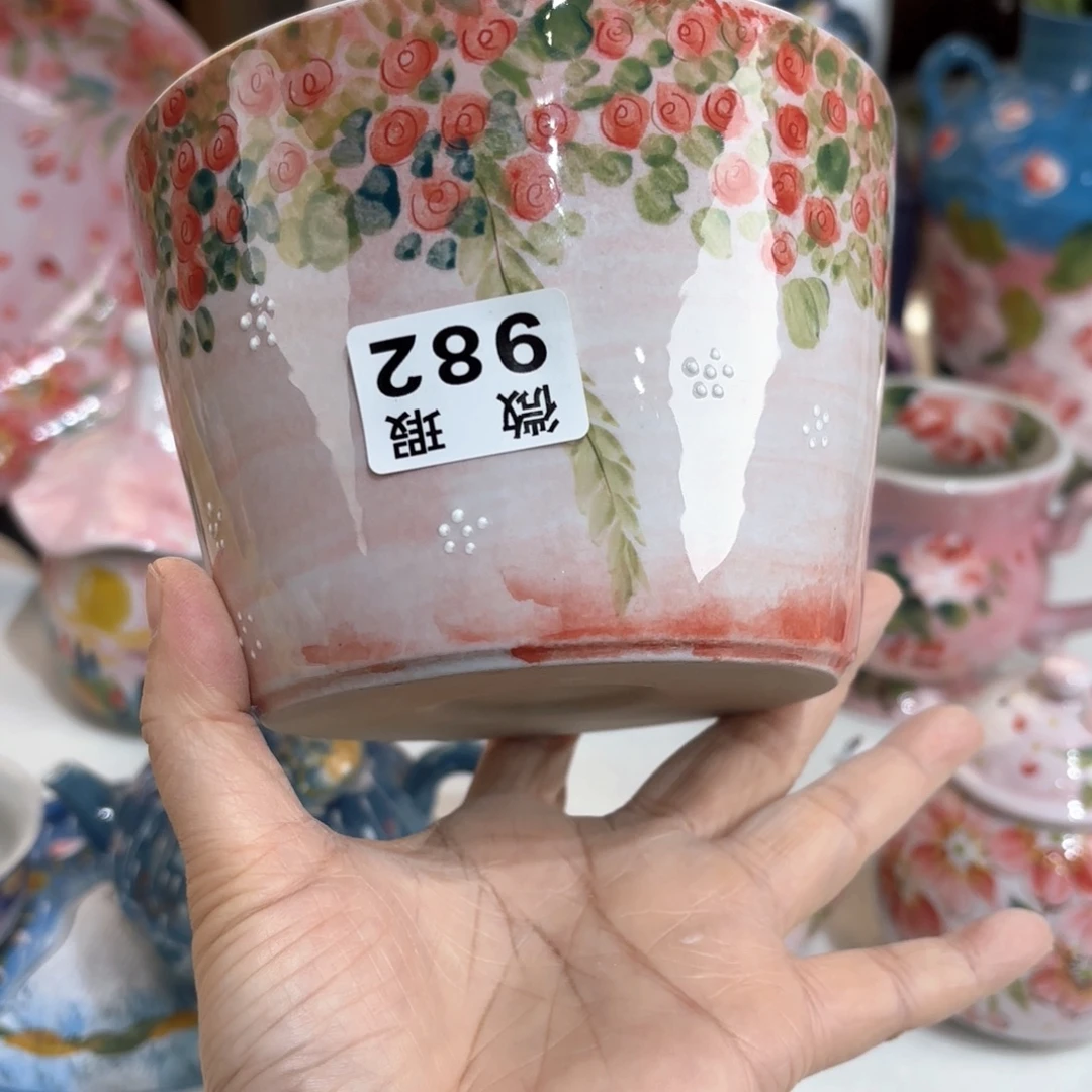 景德镇手绘高温釉下彩陶瓷茶具