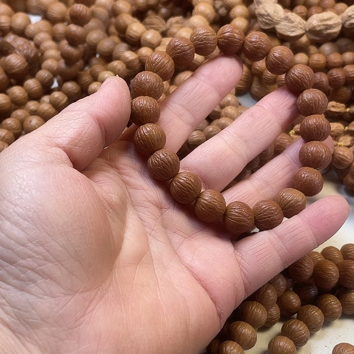 草珠菩提手串1.2同尺磨盘风羽