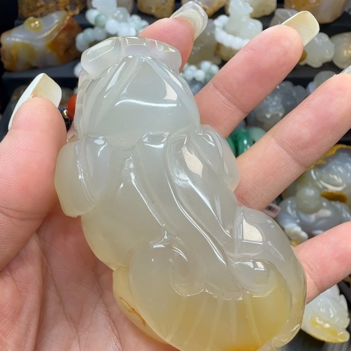 玛瑙/玉髓合金把件