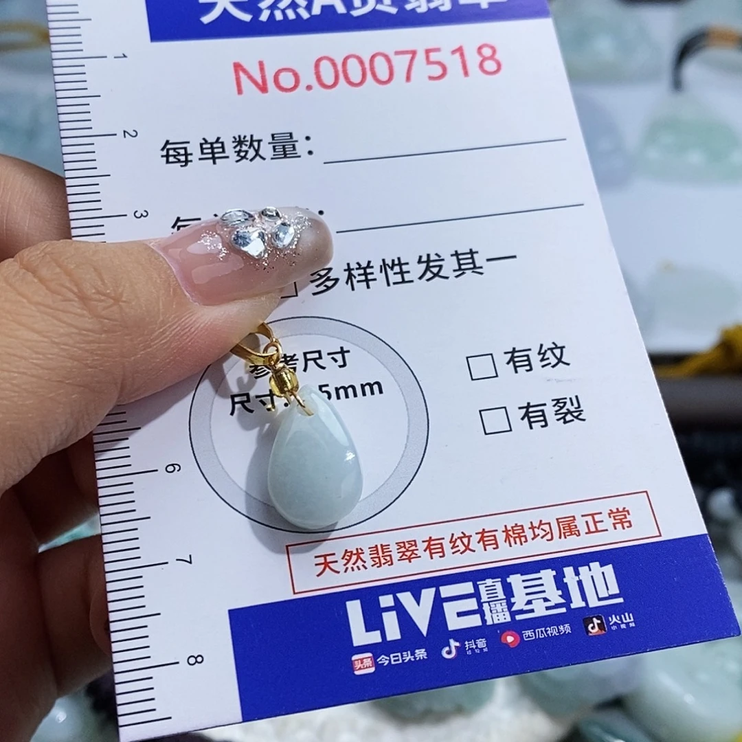 翡翠未镶嵌颈饰7518