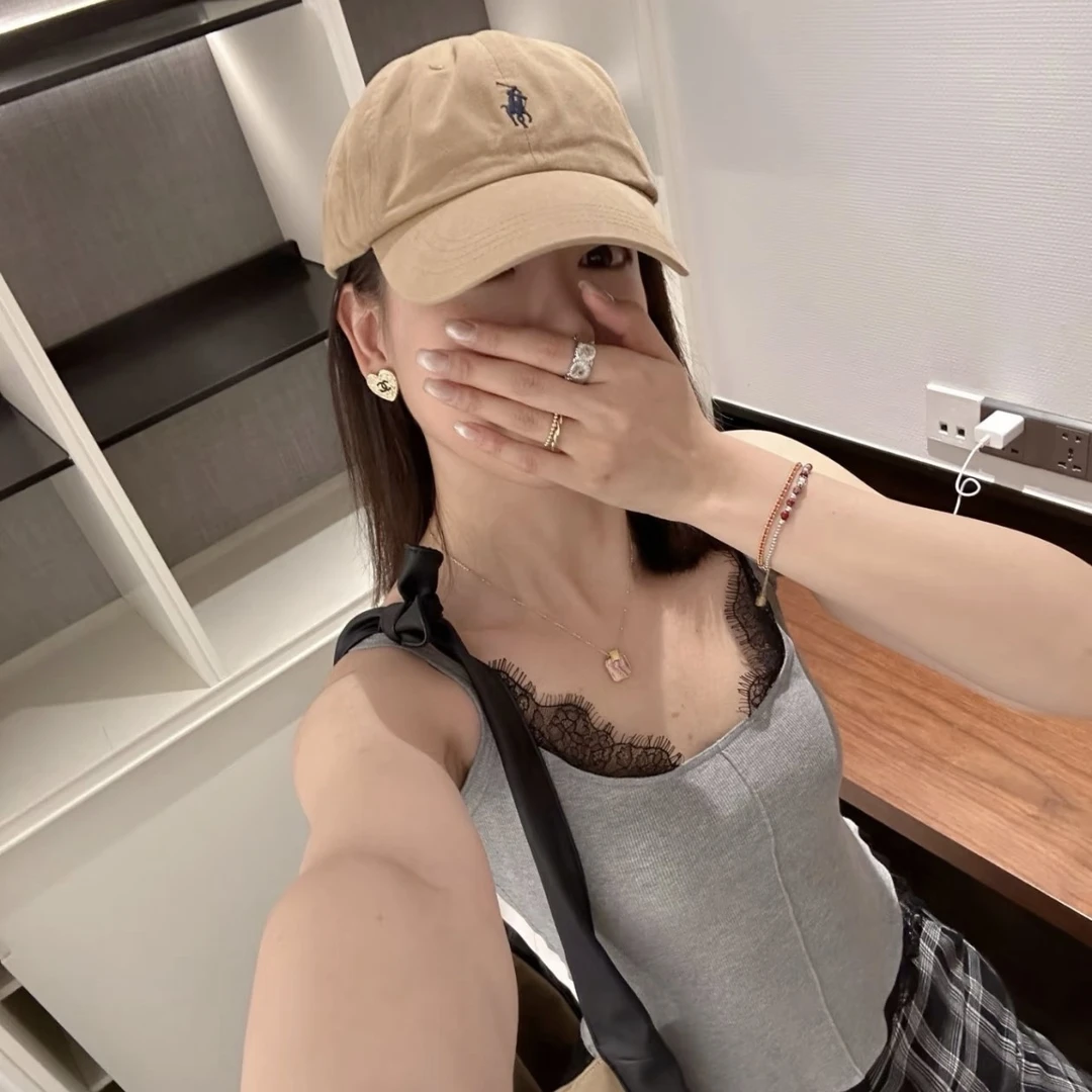 全新未使用 POLO RALPH LAUREN 经典海军蓝红马标鸭舌帽/咖色