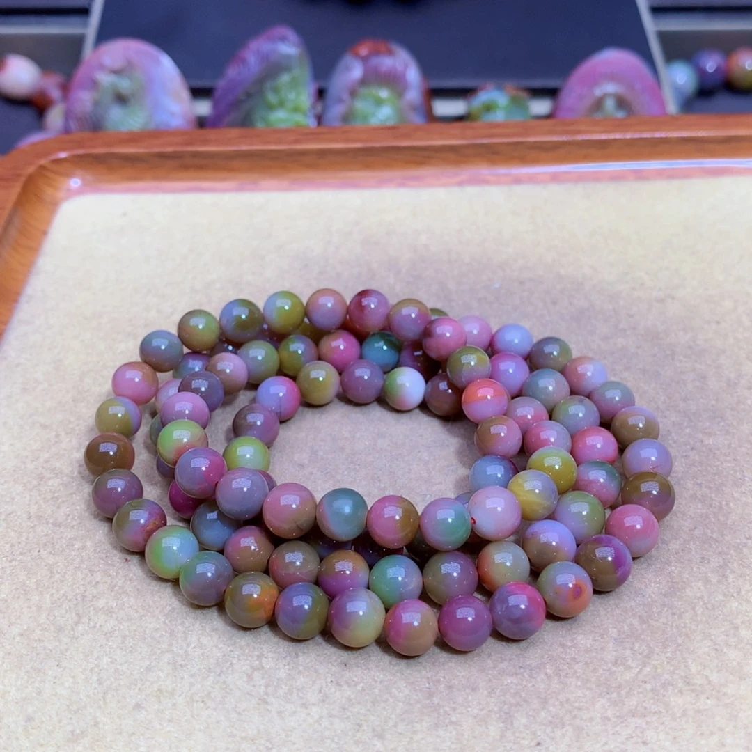 玛瑙未镶嵌手链盐源