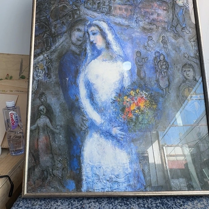 向***右中古字画作品有磕碰瑕疵拍下看