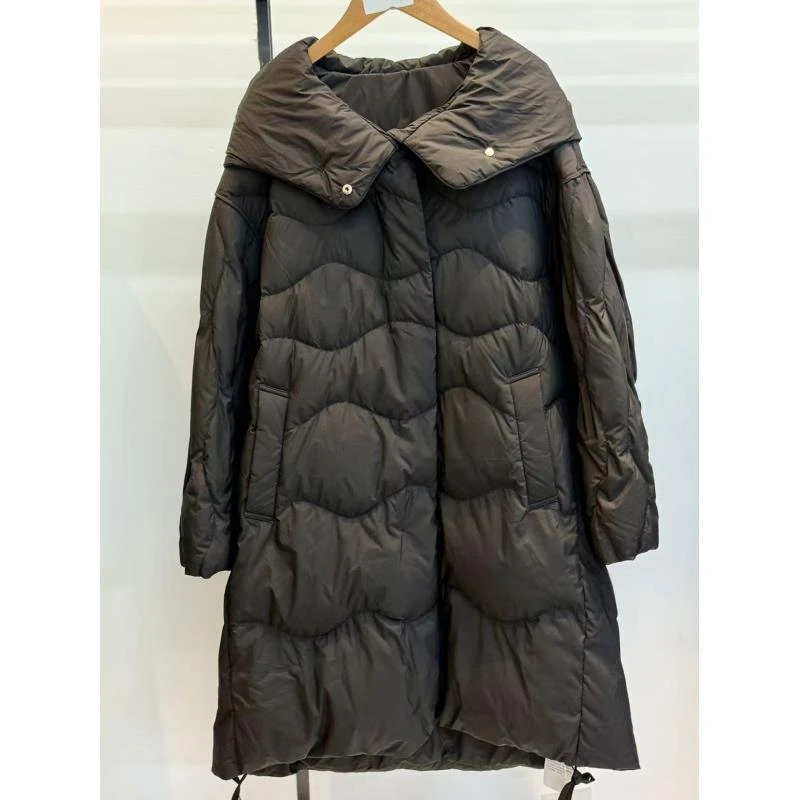 秋冬款简约高级感中长款羽绒外套（24Y0147）