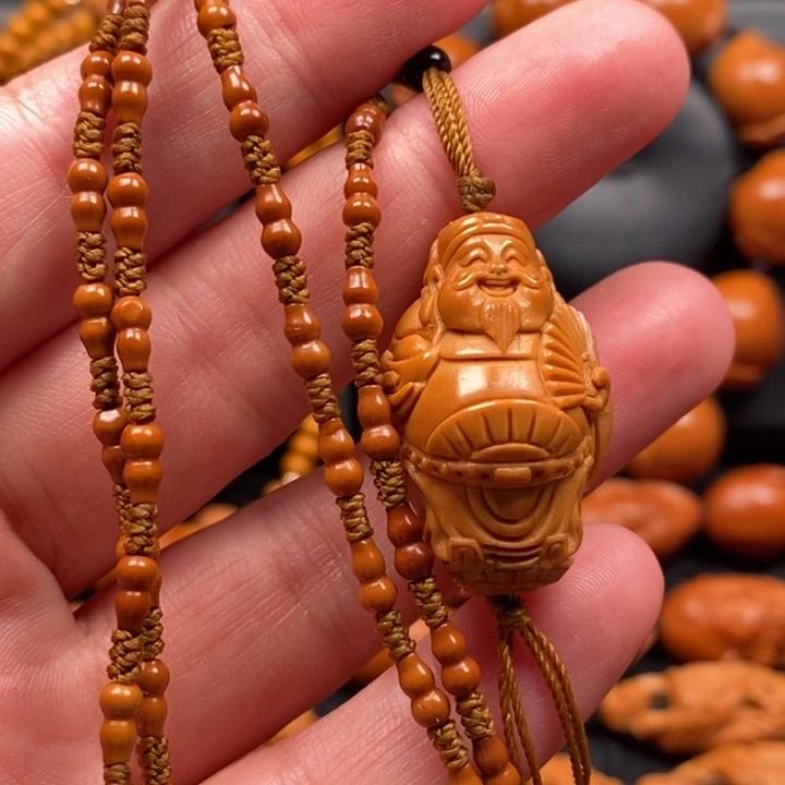 橄榄核手串财神链子