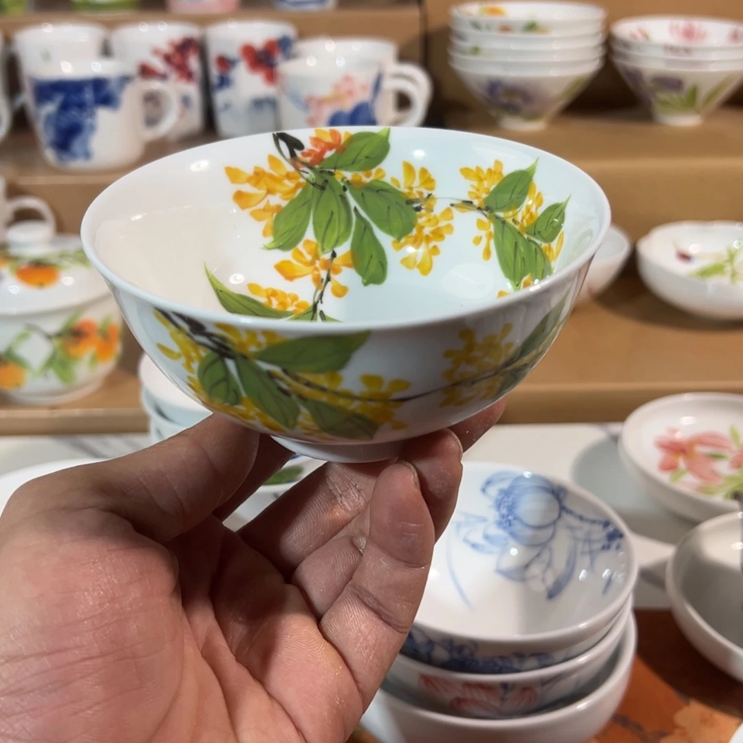 陶瓷景德镇高温釉下陶瓷5寸碗