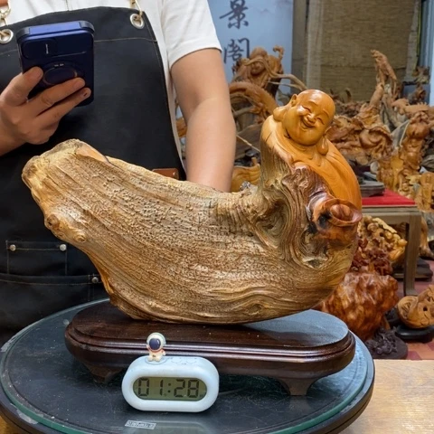 柏木长*太行崖柏根雕