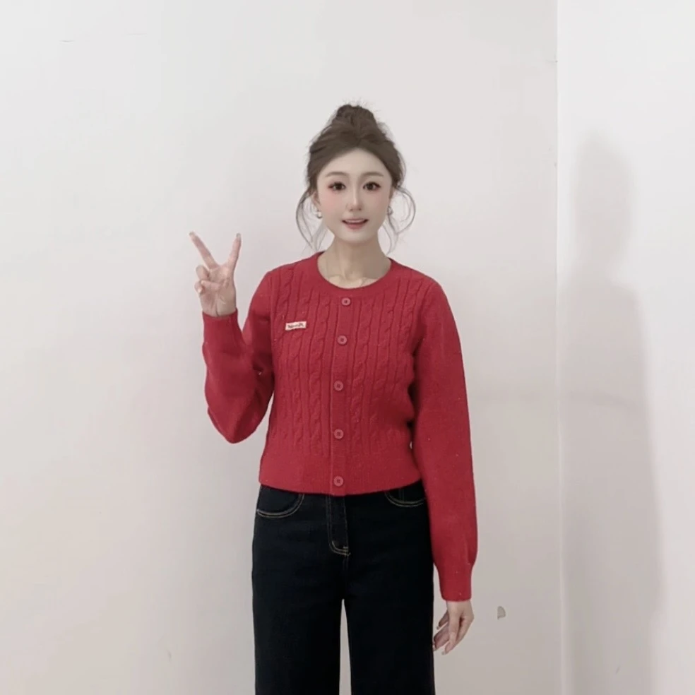 IEF/爱依服2025冬季新款时尚复古高级感【小个子】百搭毛织上衣