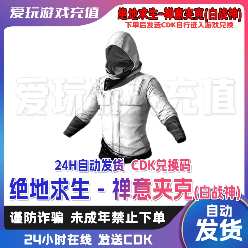 PUBG绝地求生 祥意夹克pubg白战神联名夹克 Steam CDK兑换码
