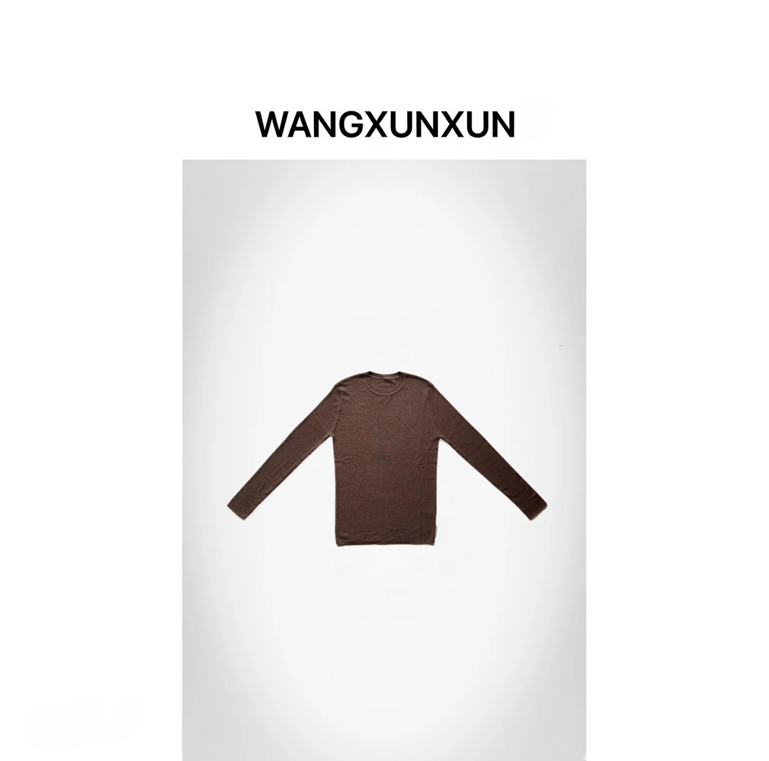【WANGXUNXUN】极简百搭基础款羊毛打底衫