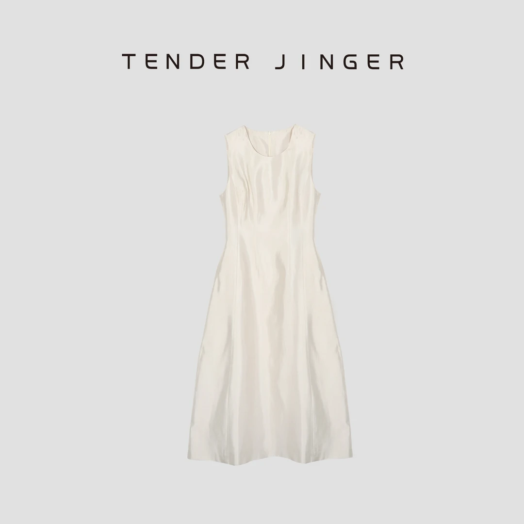 Tender Jinger法式独特气质简约无袖连衣裙T52YLL80995