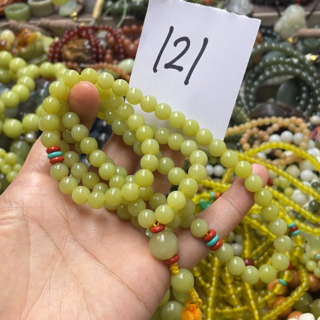 未镶嵌蛇纹石玉手链