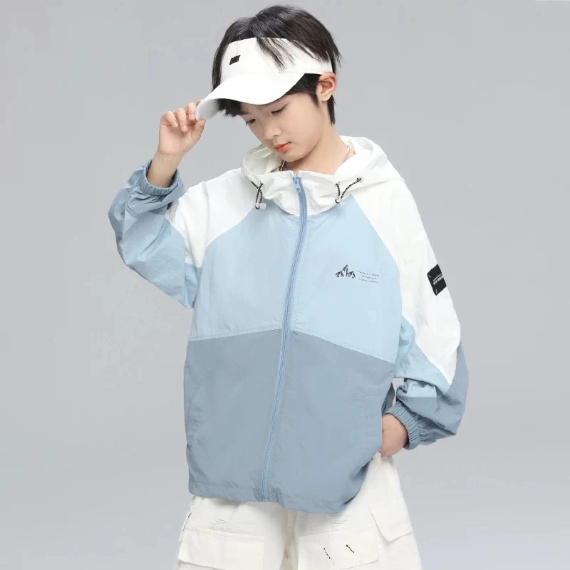 儿童防晒衣韩版男童外套2025夏装新款氧气夹克衫儿童防晒服潮流