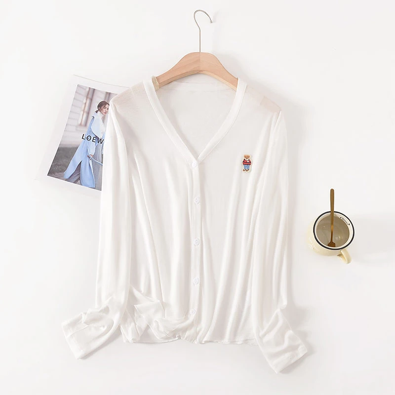 防晒小熊盾·莱赛尔凉感开衫户外防晒~室内御寒WSH  YQ121