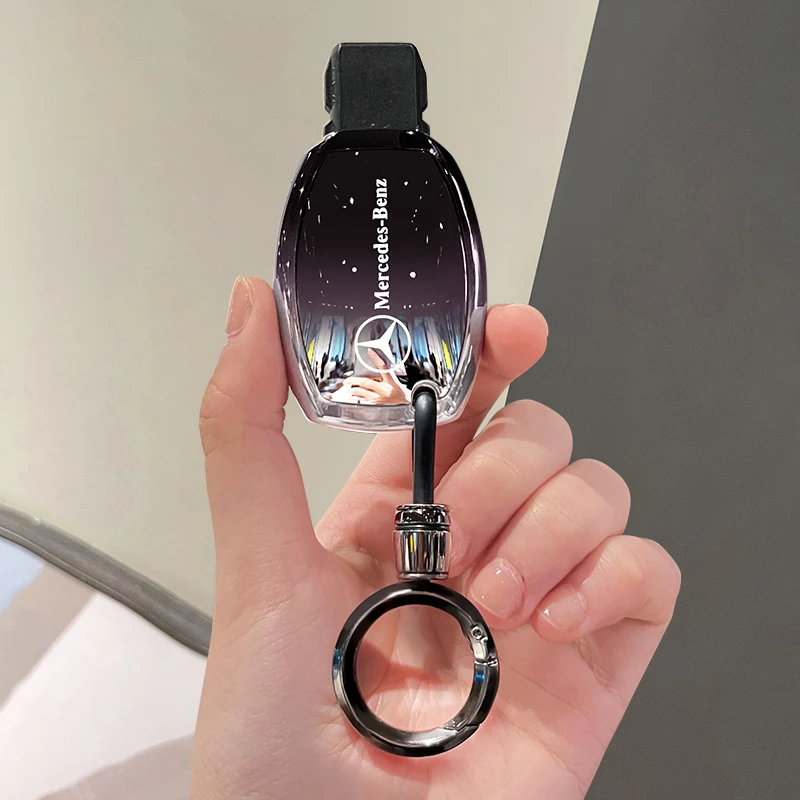 奔驰e260l钥匙套c200l扣b200车cla220壳c180l老款a180女男glc260