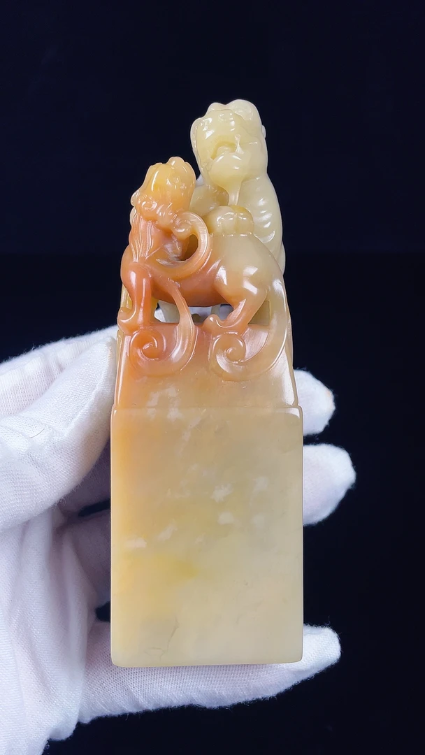 精品老挝三彩瑞兽