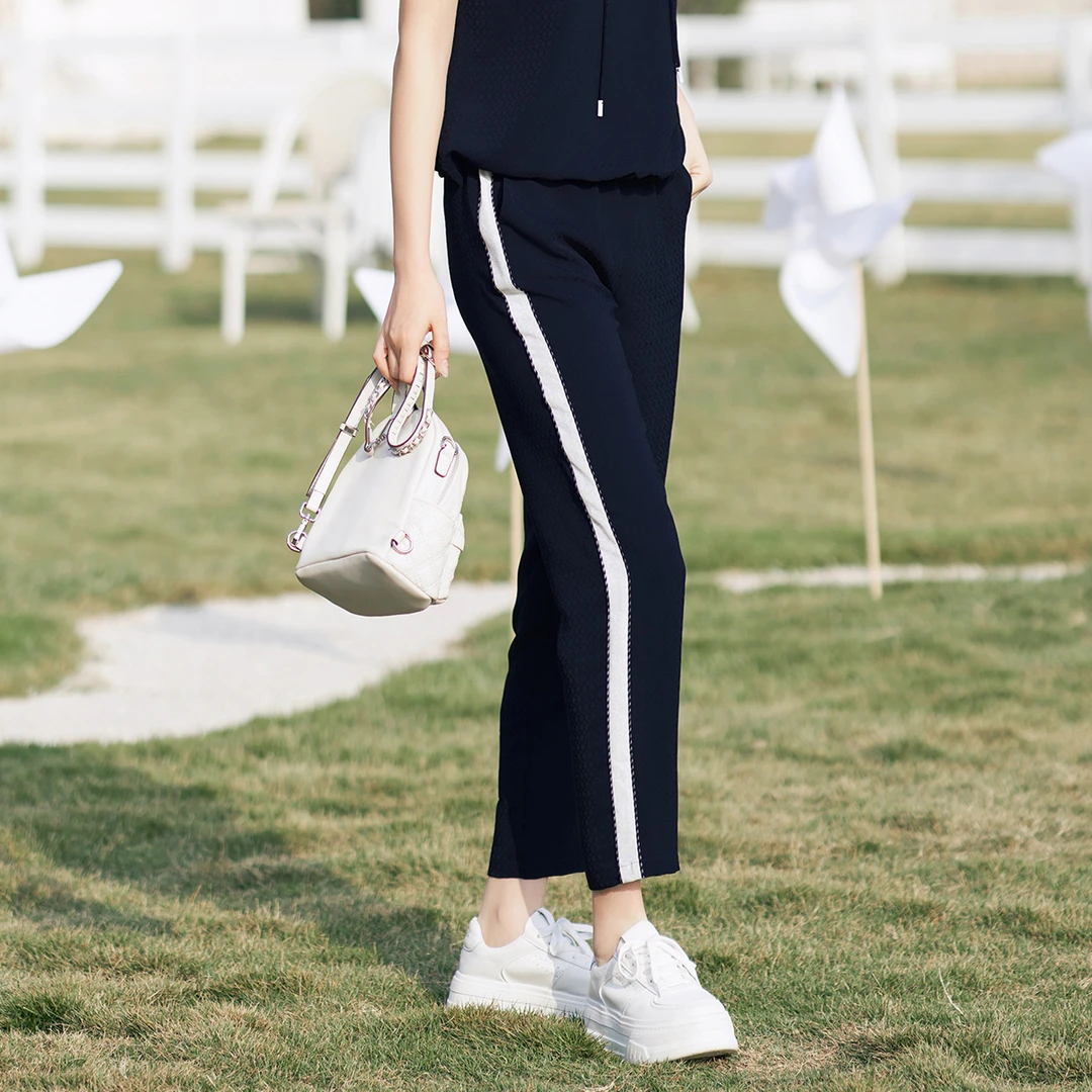 【安雅专属】歌蒂诗夏季专柜新款宽松舒适运动休闲裤女 1E23K9021