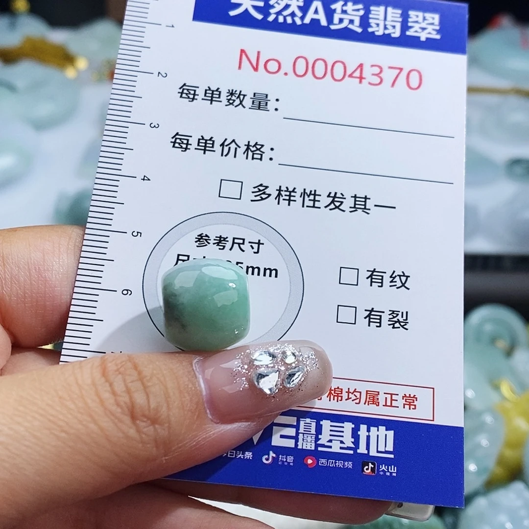 翡翠未镶嵌颈饰4370