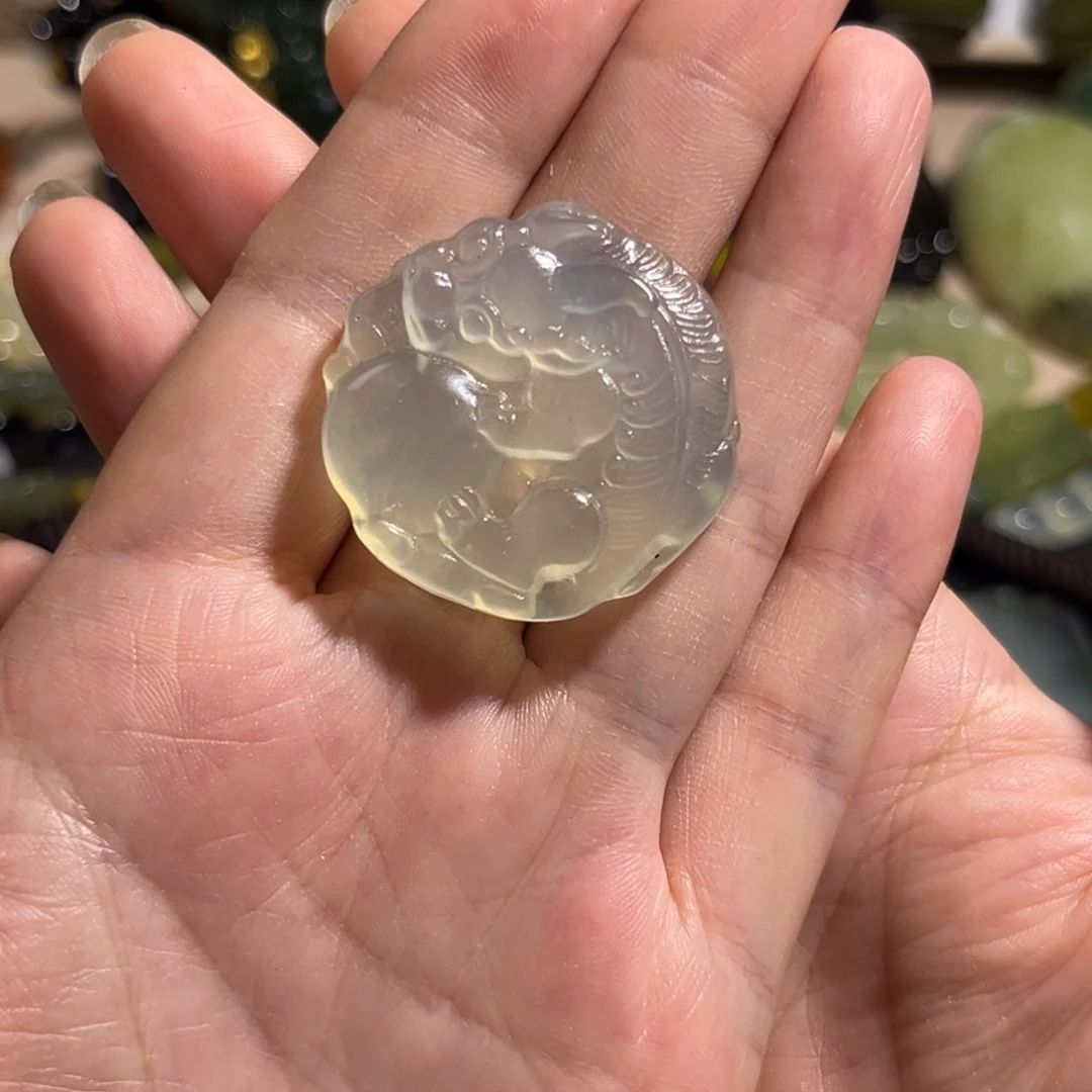 蛇纹石玉未镶嵌吊坠(不含链)