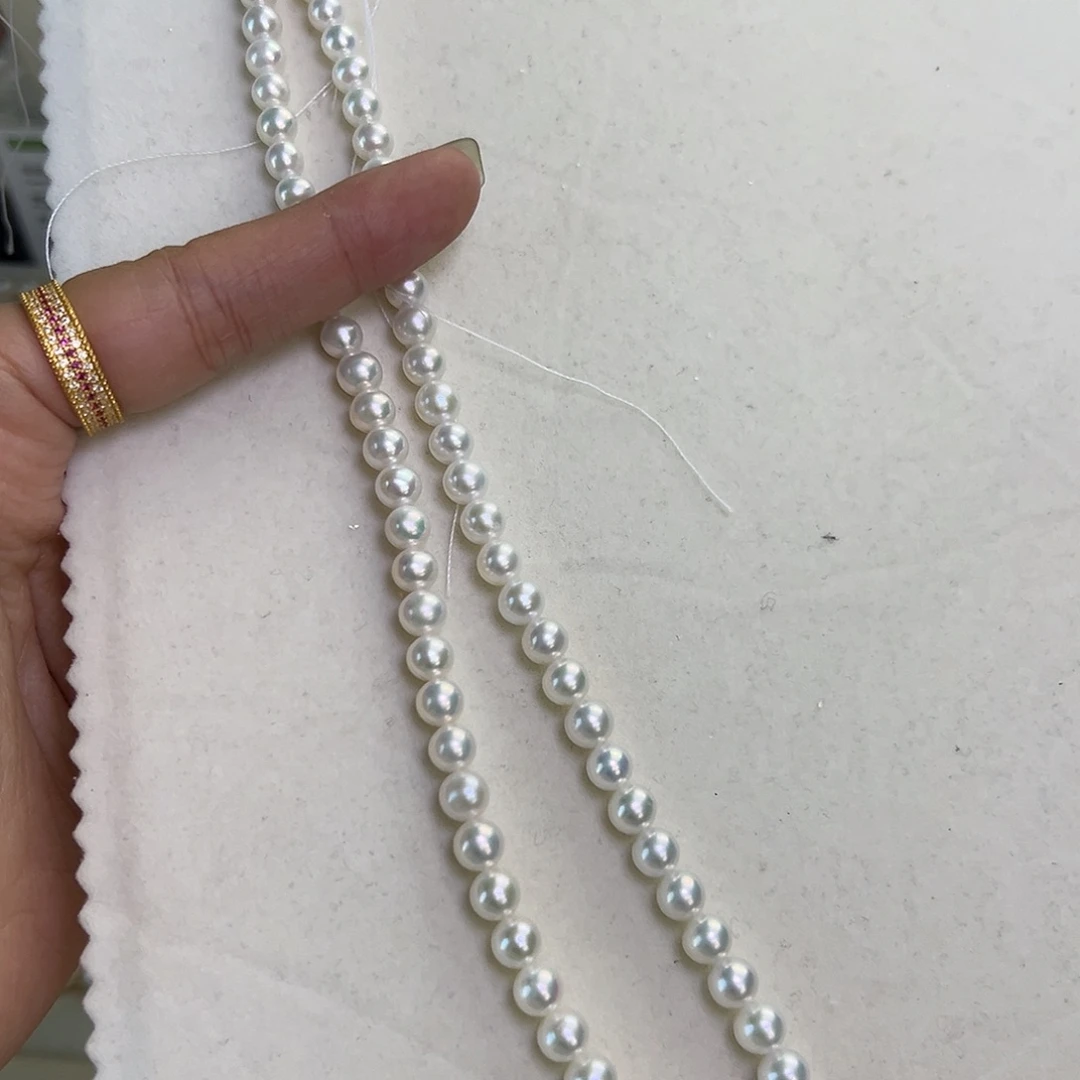 淡水珍珠颈饰银S925镶嵌6-7